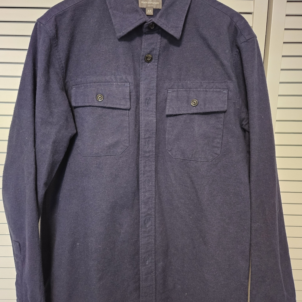 1933 Signature Chamois Navy Slim Fit Flannel